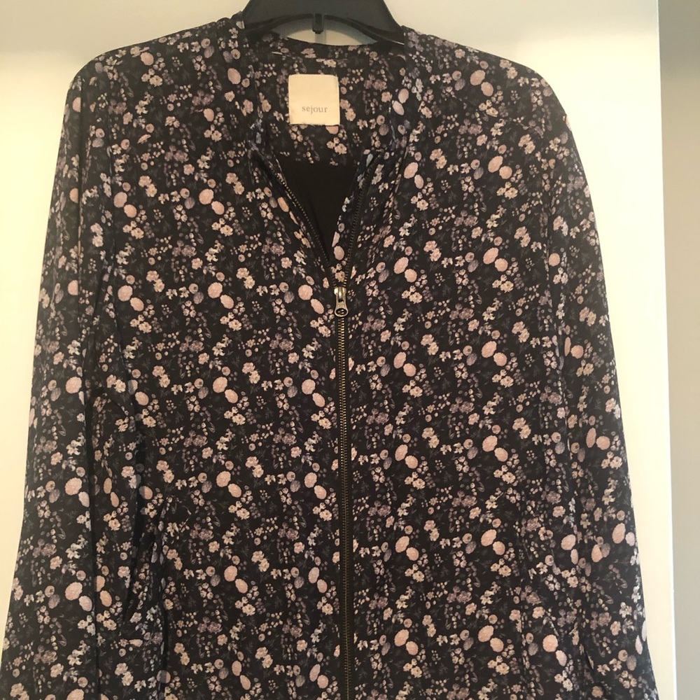 Floral Bomber Jacket by Senior